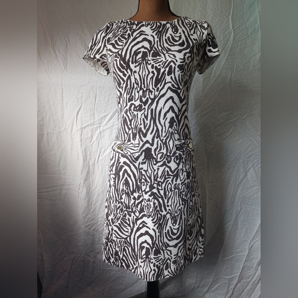 XS Lilly Pulitzer Zebra Print Dress